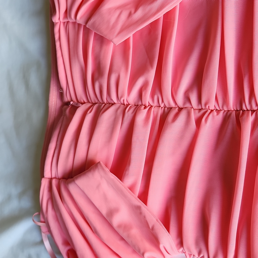 Off Shoulder Ruched Midi Dress - Picture 7 of 16